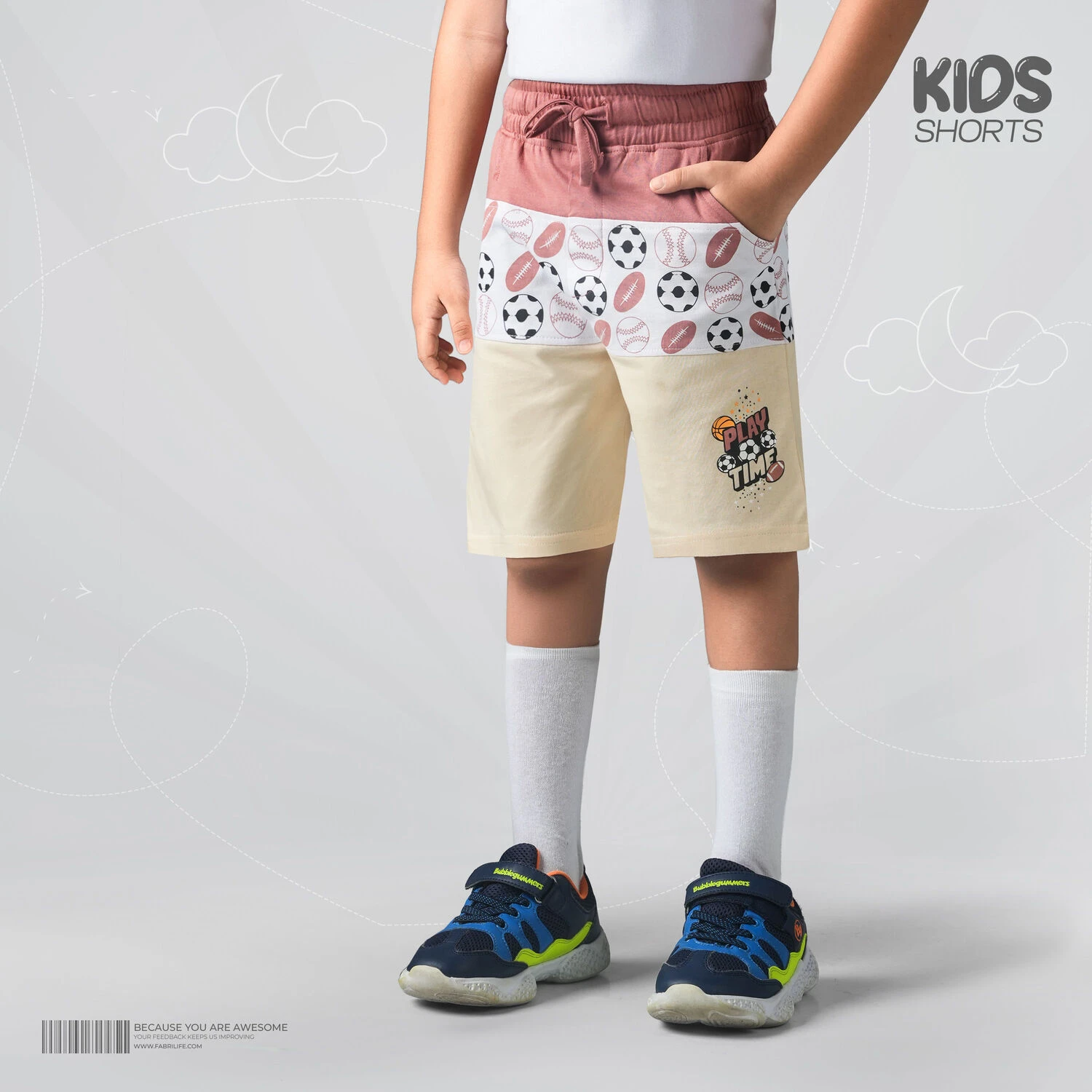 Kids Premium Cotton Shorts - Ballover